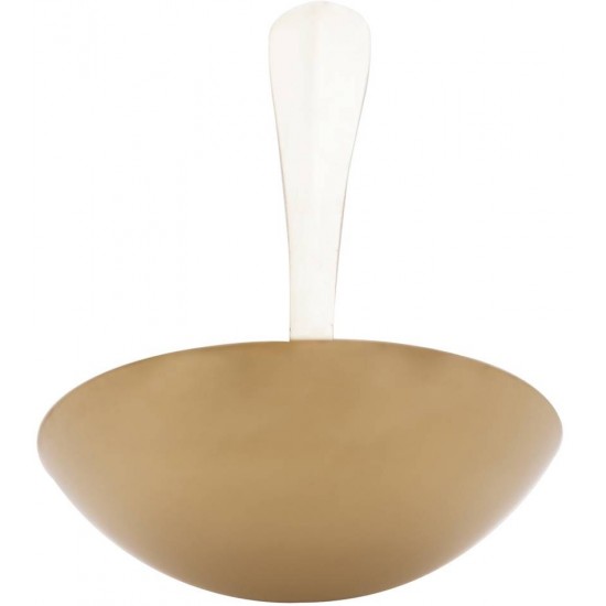 Concha 32cm Aço Inox Positano Dourada